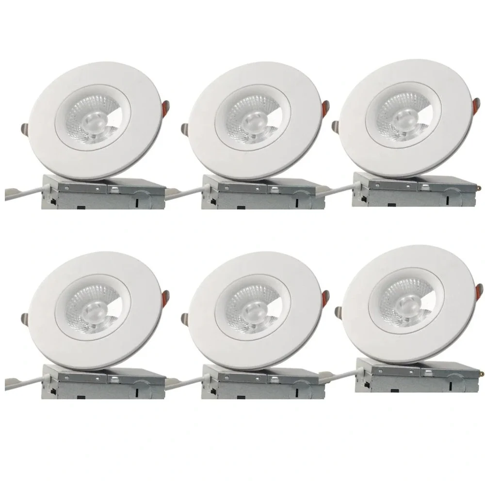 Wembanma 4 Inch LED Recessed Lights 6 Pack 5CCT Night Light Dimmable 1100LM